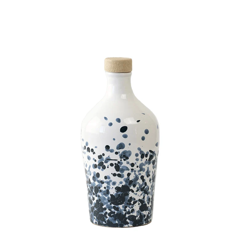 Frantoio Paparella Galassia Olio Extra Vergine di Oliva 250 ml con Piattino Blu