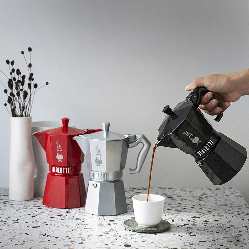 Bialetti Moka Exclusive 3 Tazze Nero