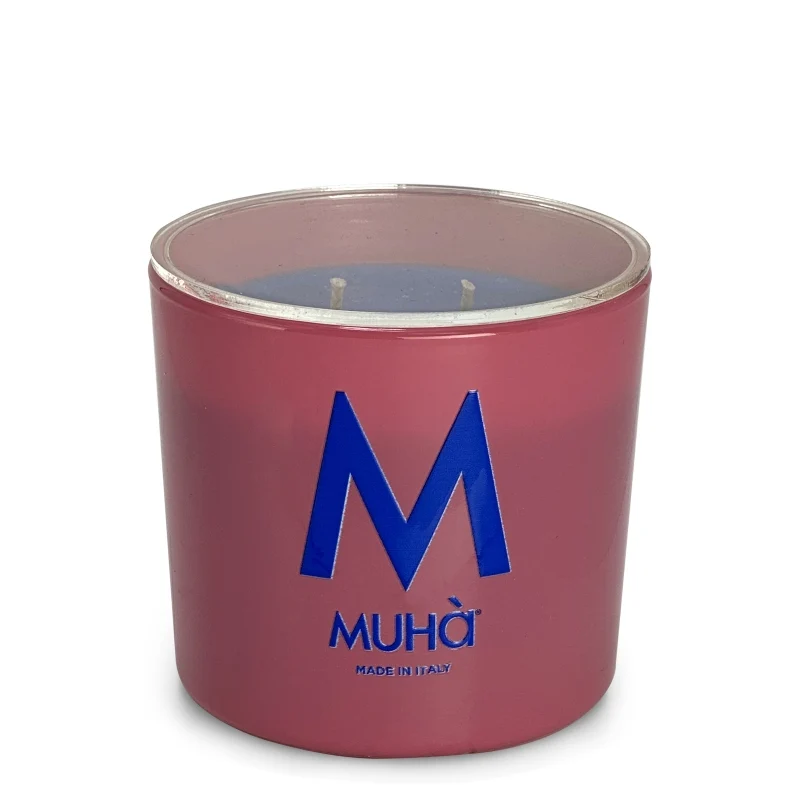 Muhà Candela in Vetro 270g Lino e Cotone