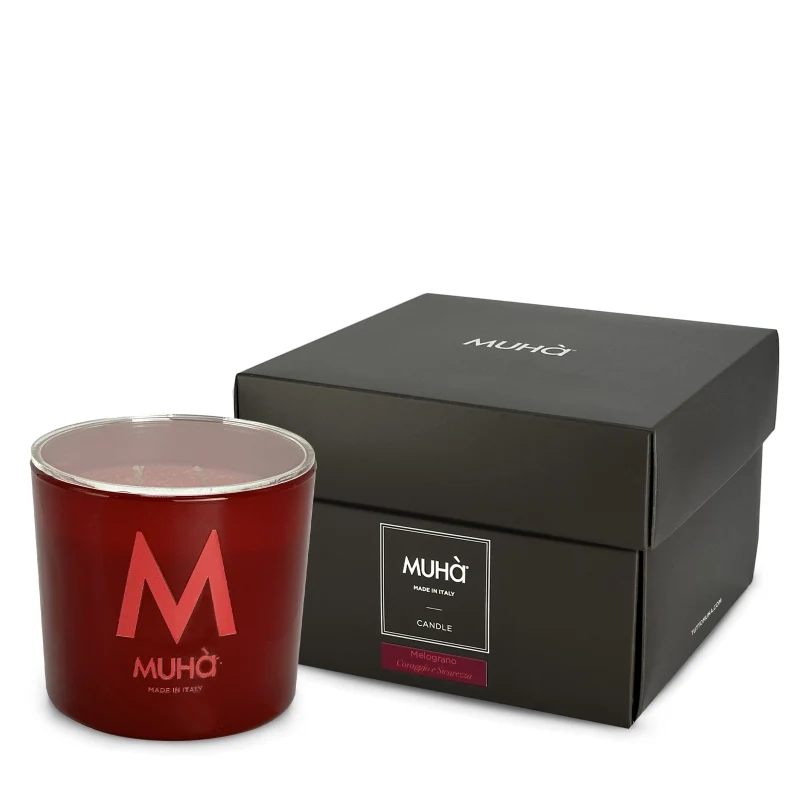 Muhà Candela in Vetro 270g Melograno