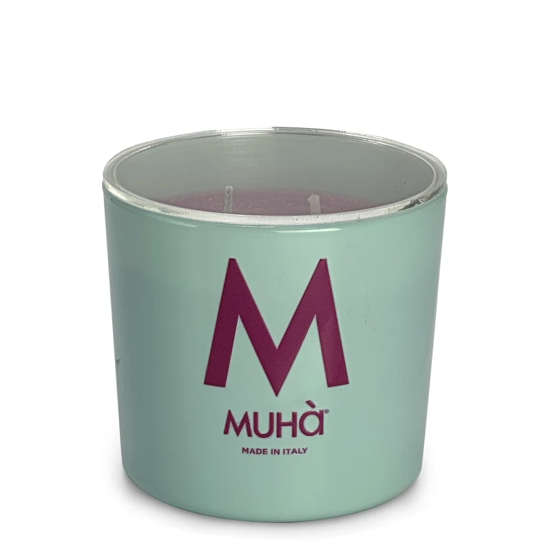 Muhà Candela in Vetro 270g Cuoio e Frutti