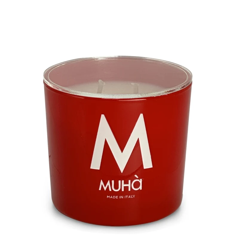 Muhà Candela in Vetro 270g Arancio e Cannella