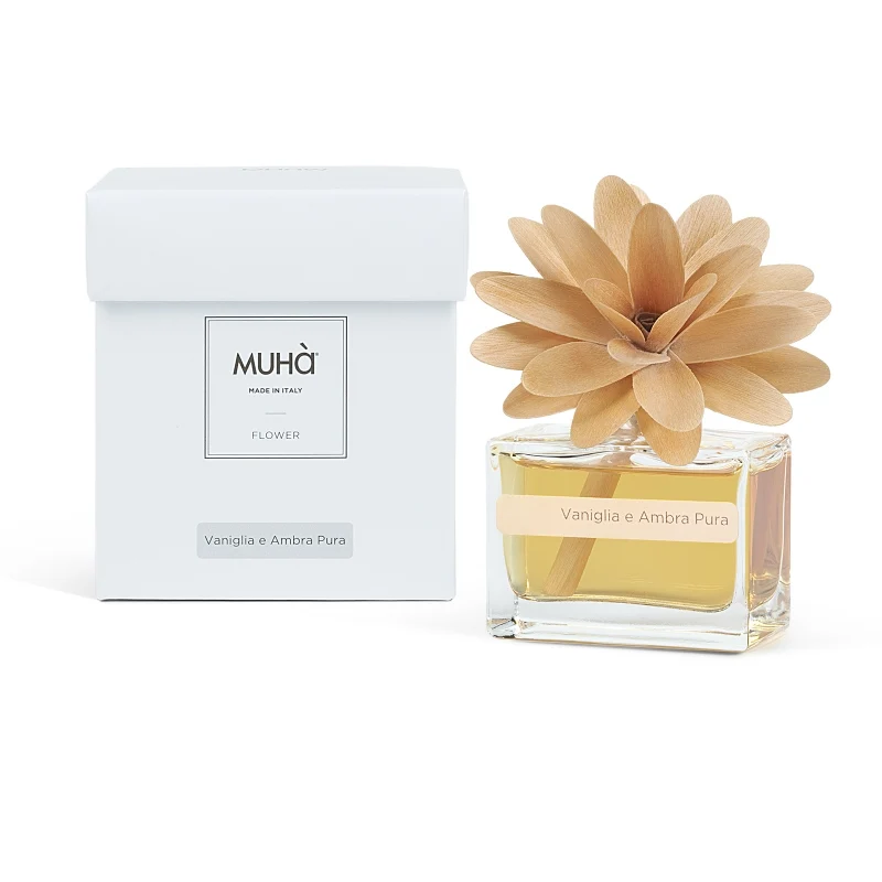 Muhà Profumatore D'Ambiente Flower Diffuser Vaniglia e Ambra Pura 30ml