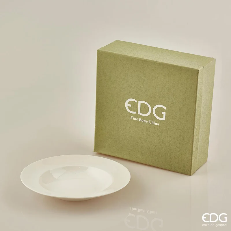 EDG Enzo De Gasperi Servizio Tavola Clara 18 Pezzi in Porcellana New Bone China