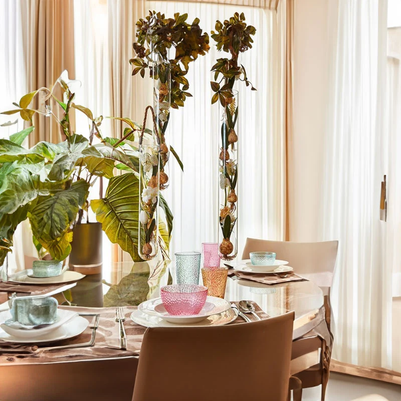 EDG Enzo De Gasperi Servizio Tavola Clara 18 Pezzi in Porcellana New Bone China