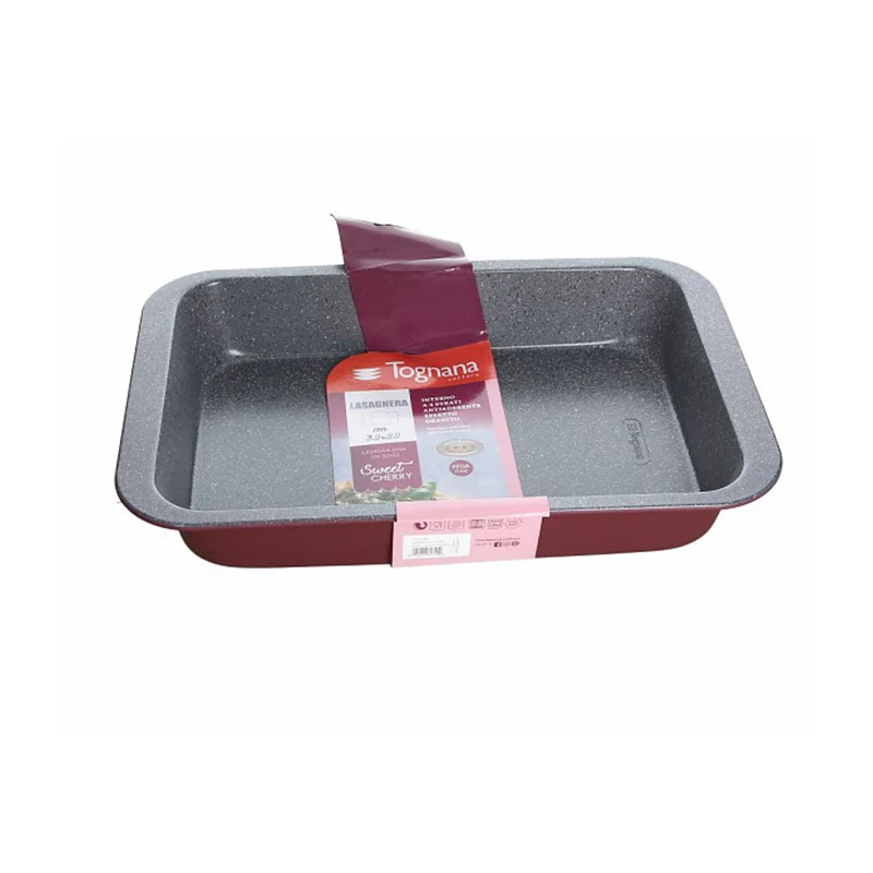 Tognana Lasagnera Carbon Steel rosso 32x22 cm