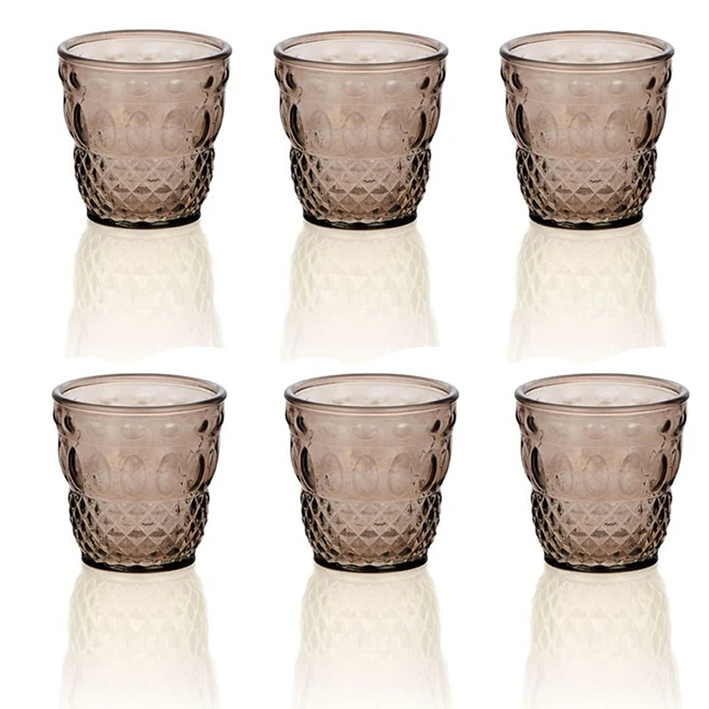IVV Set 6 Bicchieri Acqua Grigio Bronzo Ser Lapo