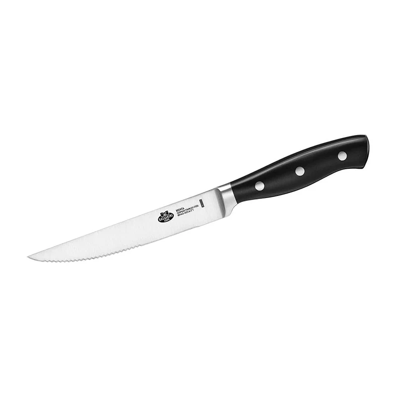 Ballarini Set 4 coltelli bistecca acciaio inox Lama Seghettata 16 cm
