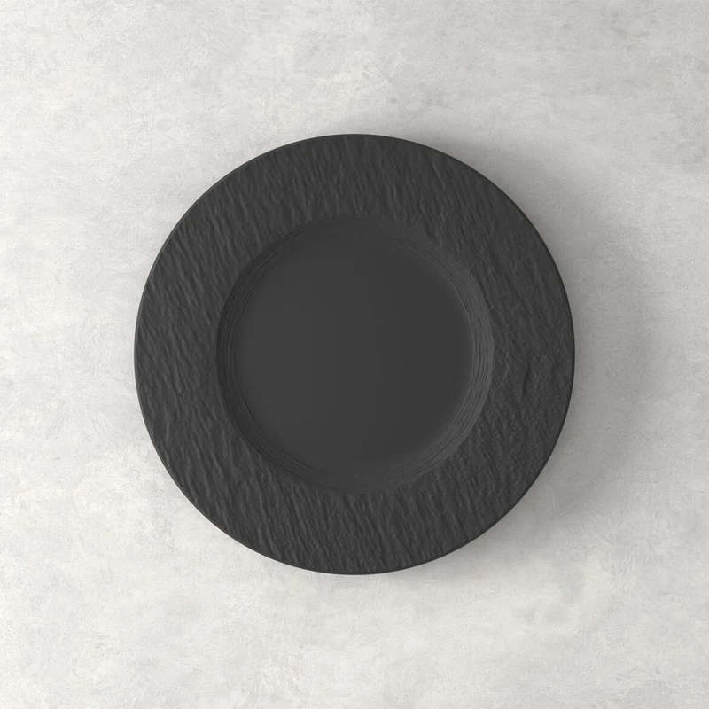 Villeroy & Boch Manufacture Rock Piatto Colazione in Porcellana D21,7 cm Nero