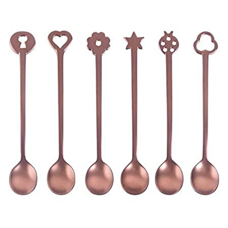 Sambonet Set 6 Cucchiaini party Portafortuna Antique Copper