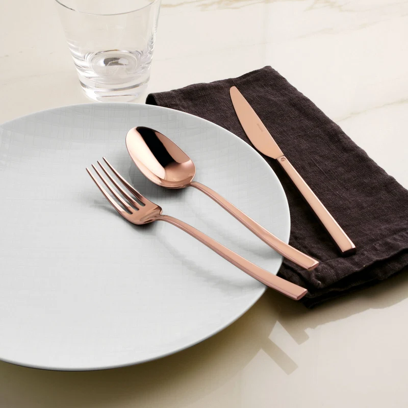 Sambonet Set 6 Forchettine Forchette Dolce Rock Pvd Copper