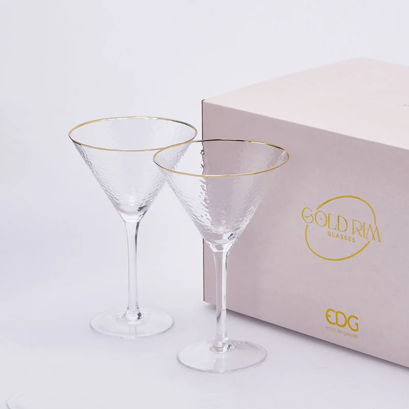EDG Enzo De Gasperi Set 6 Calici Goldrim 300 ml