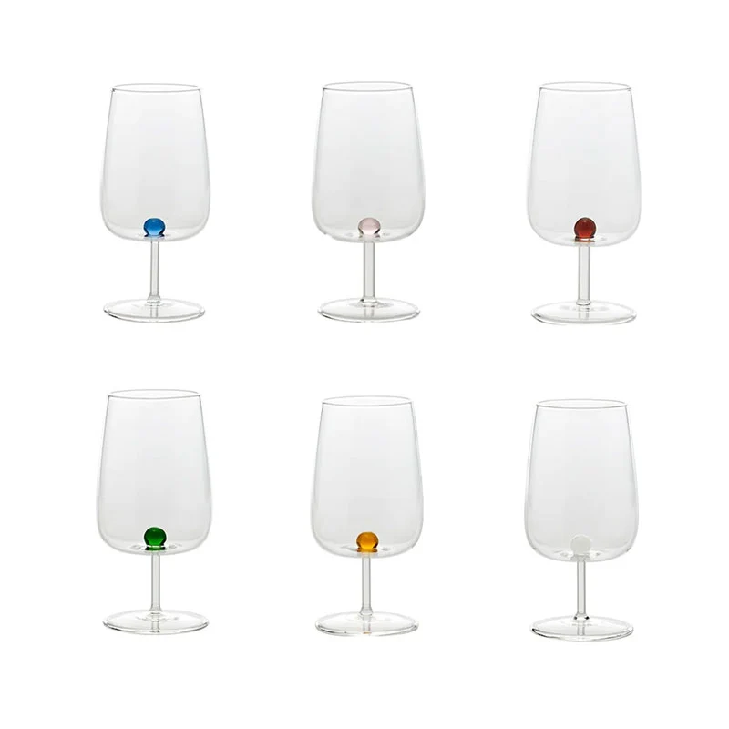 Zafferano Set 6 Calici Bilia Colori Assortiti 38cl