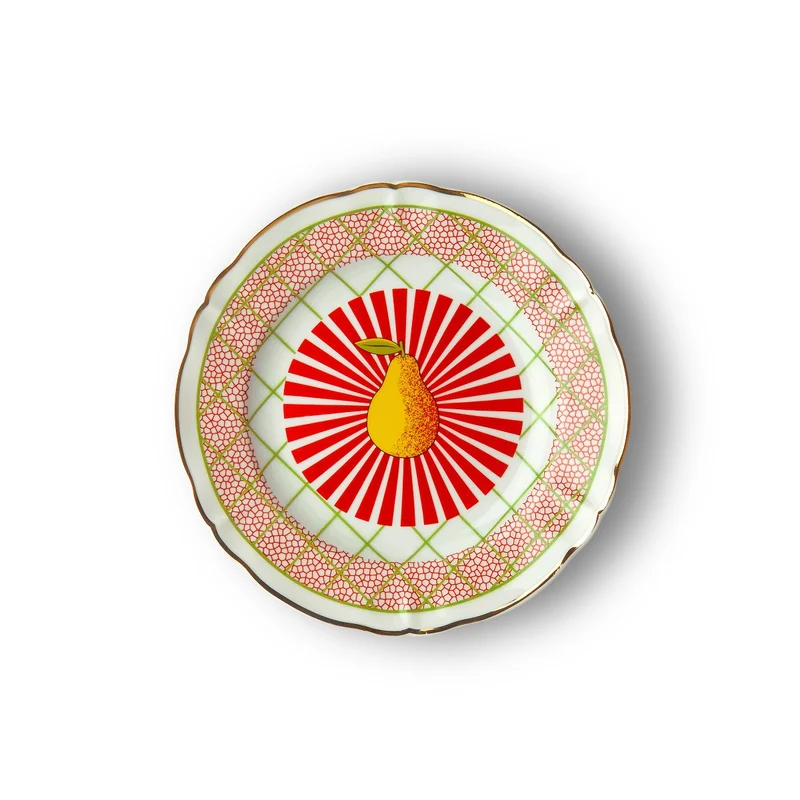 Bitossi Home Piatto Frutta Pera in Porcellana 20,5 cm