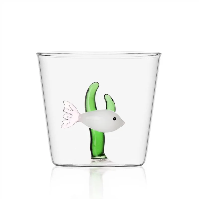 Ichendorf Milano Bicchiere Acqua Pesce Bianco Alga Verde Marine Garden