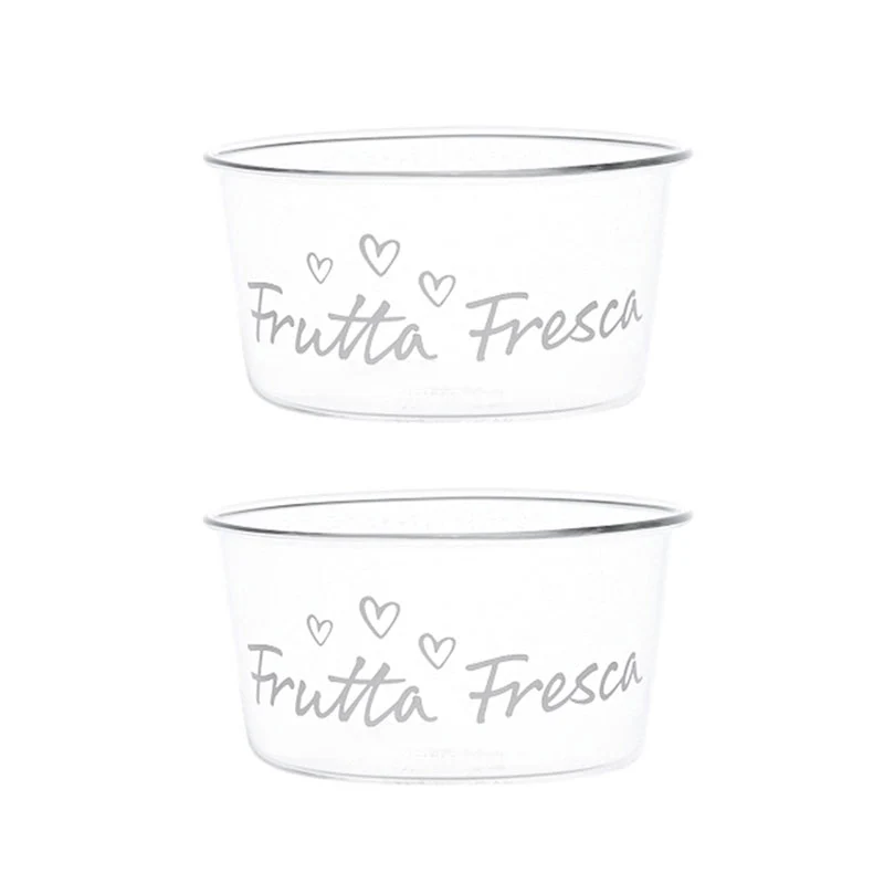 Simple Day Set 2 Coppette in Vetro Frutta Fresca 20cl