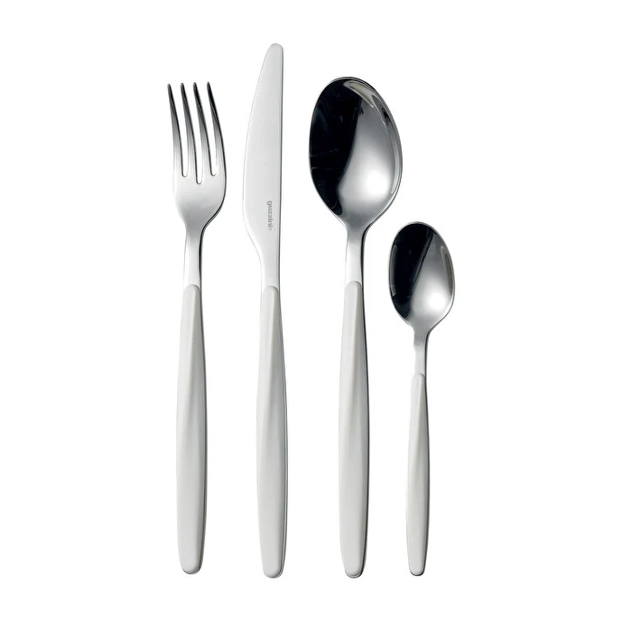 Guzzini Servizio Posate 24 Pezzi My Fusion Bianco