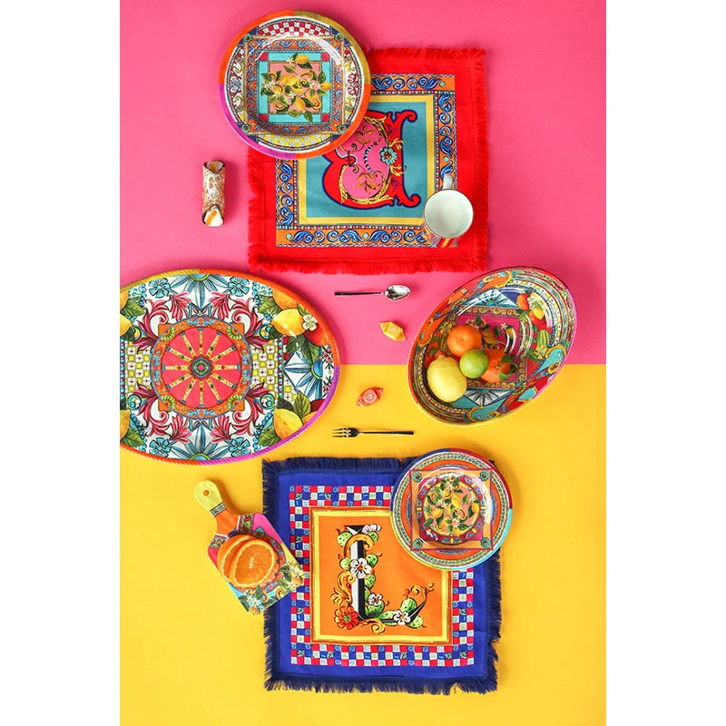 Baci Milano Tovaglietta Americana Ortigia 45x45 cm Lettera O