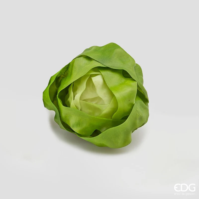 EDG Enzo De Gasperi Lattughe Artificiale H14 D13 cm Verde Scuro