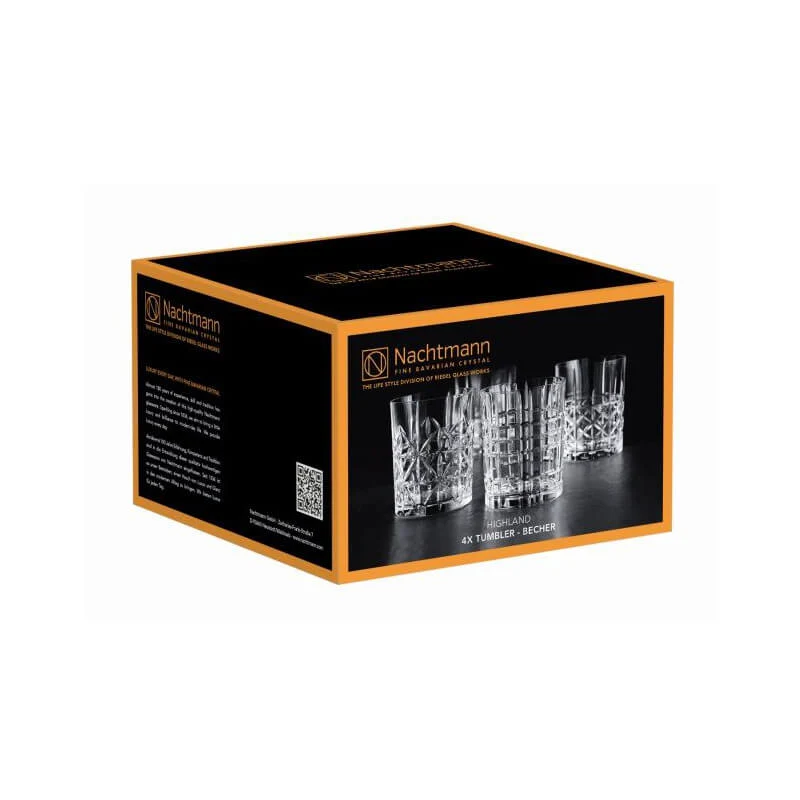 Nachtmann Set 4 Bicchieri Acqua/Whisky Highland