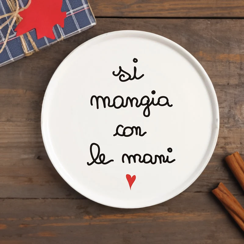 Simple Day Piatto Pizza Si Mangia con le Mani 31.5 cm