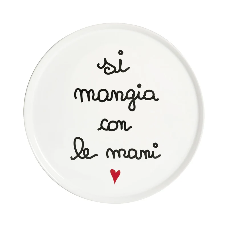 Simple Day Piatto Pizza Si Mangia con le Mani 31.5 cm