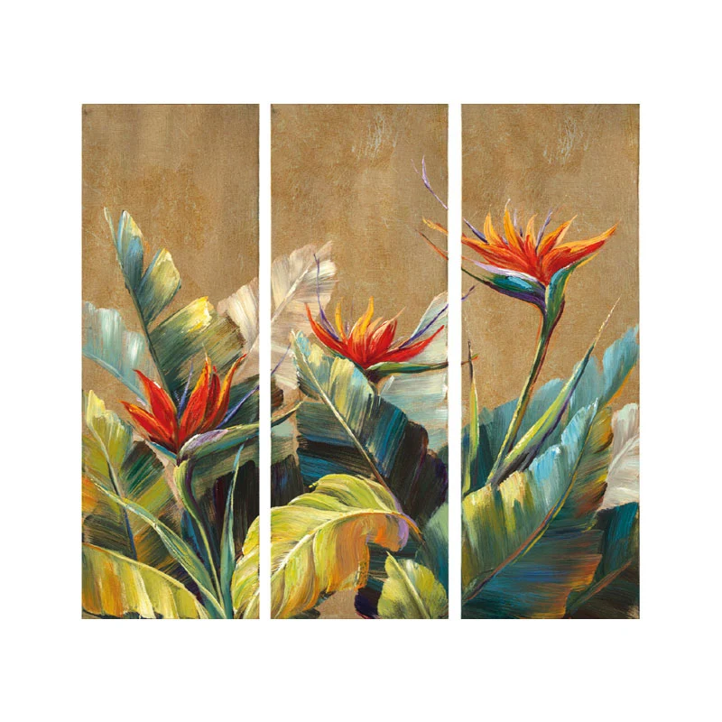 Agave Quadro Sterlizie Set 3 Pezzi 40x120 cm