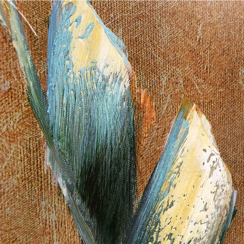 Agave Quadro Sterlizie Set 3 Pezzi 40x120 cm