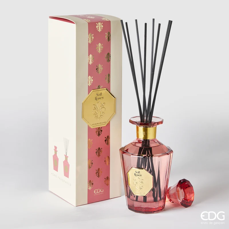EDG Enzo De Gasperi Diffusore con Bastoncini 500 ml Soft Roses