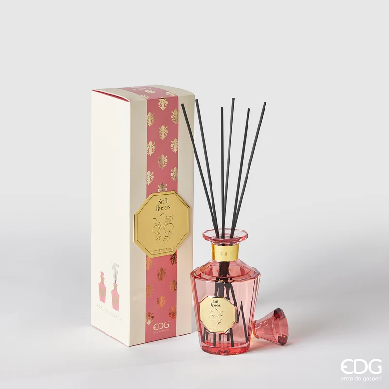 EDG Enzo De Gasperi Diffusore con Bastoncini 230 ml Soft Roses