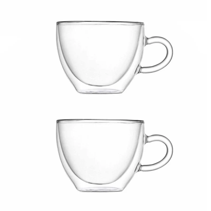 Brandani Set 2 Tazze Cappuccino Double Wall 320 ml