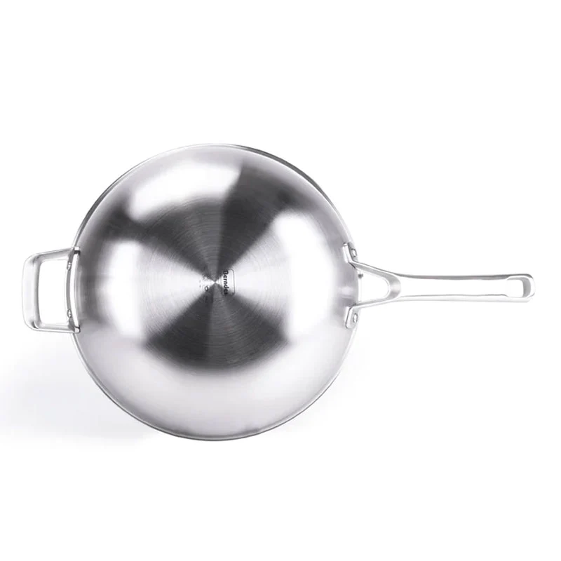 Berndes Wok con coperchio Tricion Resist Acciaio inox Antiaderente 32 cm