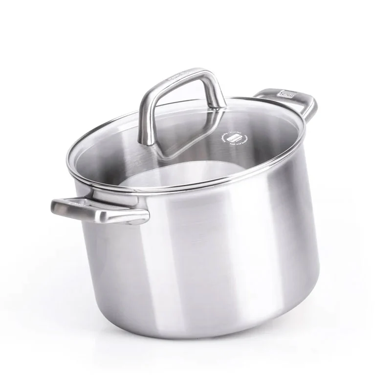 Berndes Pentola con coperchio Tricion Resist Acciaio inox 24 cm