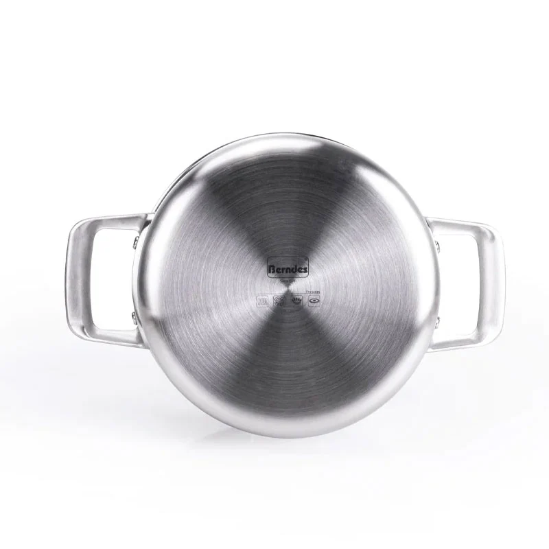 Berndes Pentola con coperchio Tricion Resist Acciaio inox 24 cm