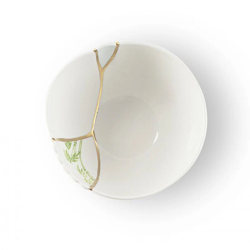 Seletti Ciotola Portafrutta Kintsugi in Porcellana D11,5 cm