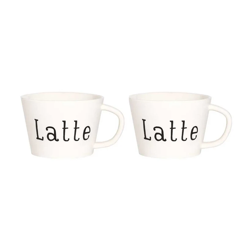 Simple Day Set 2 Tazze Colazione Latte 580 ml