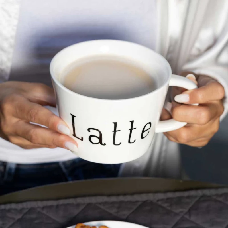 Simple Day Set 2 Tazze Colazione Latte 580 ml