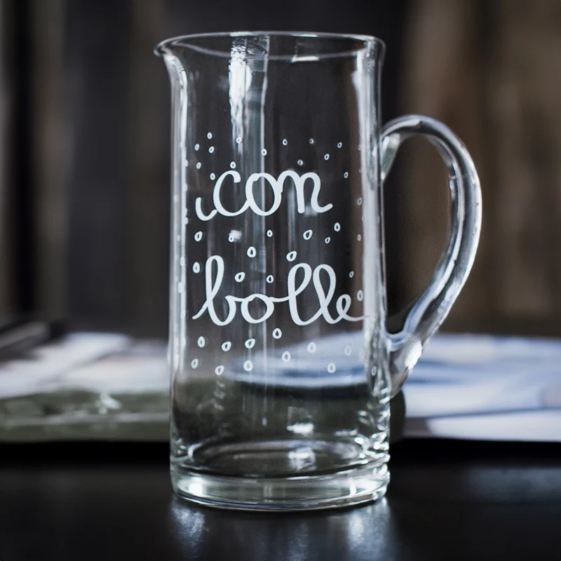 Simple Day Brocca Con Bolle in Vetro 1.2 Lt