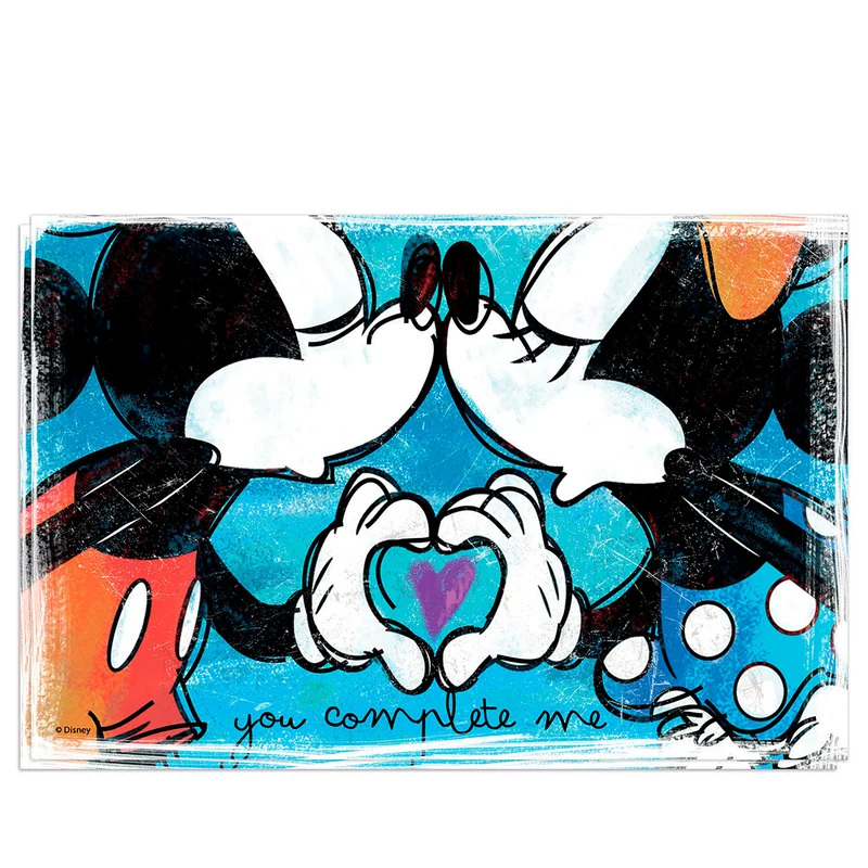 Egan Set 2 Mug Impilabili Mickey con 2 Tovagliette + Zuccheriera Blu