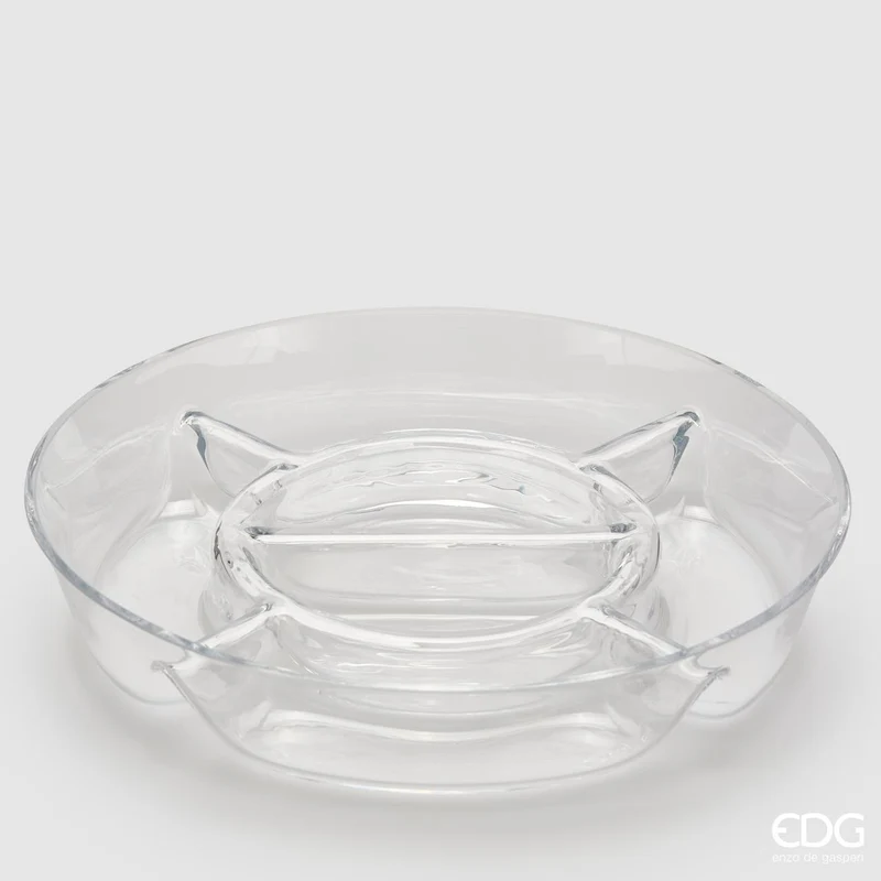 EDG Enzo De Gasperi Ciotola Rotonda 6 Scomparti D35 cm