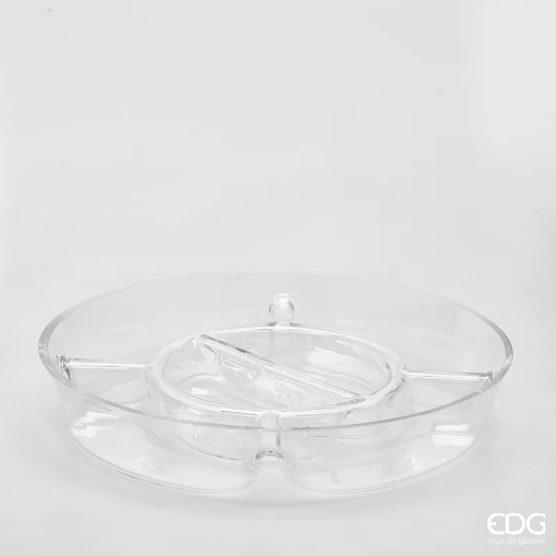 EDG Enzo De Gasperi Ciotola Rotonda 6 Scomparti D35 cm