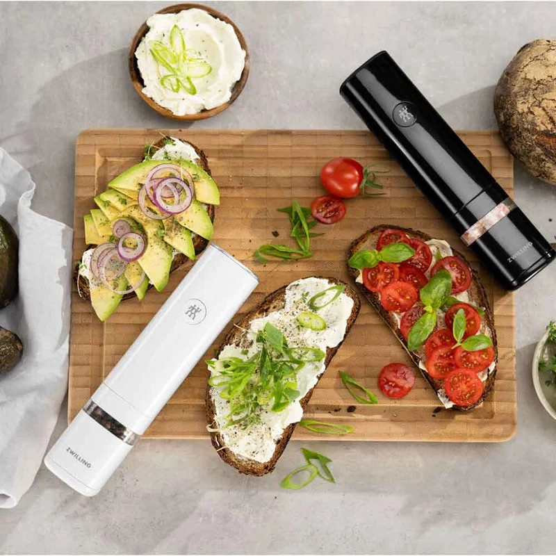 Zwilling Set 2 Macina Spezie Elettrico Enfinigy Bianco e Nero