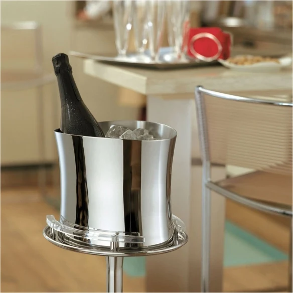 Sambonet Secchio per Vino Bamboo in Acciaio Inox