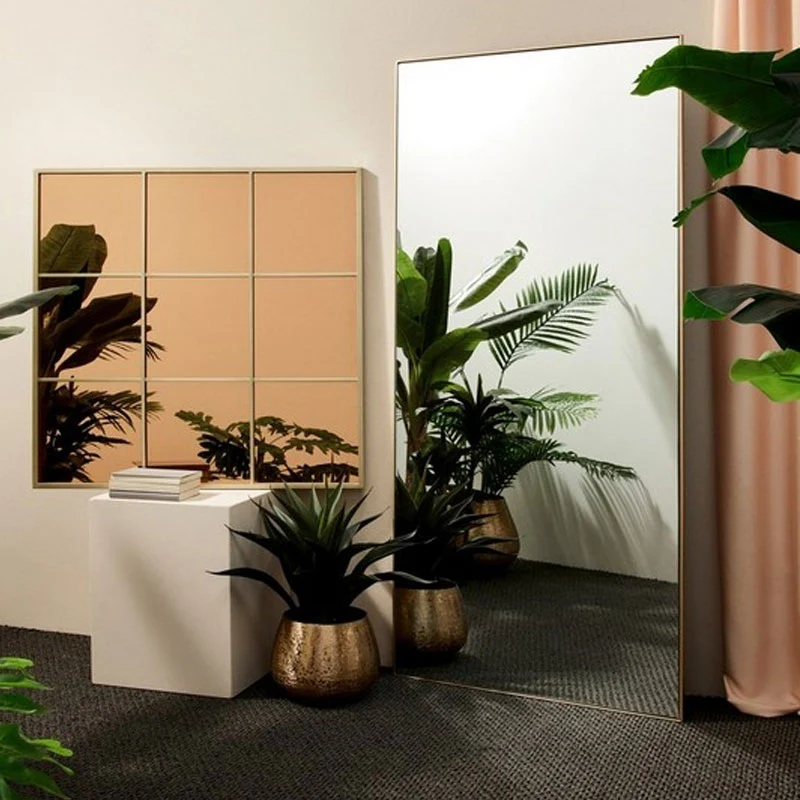 Andrea Bizzotto Specchio C-C Window Planet Oro H90x90 cm