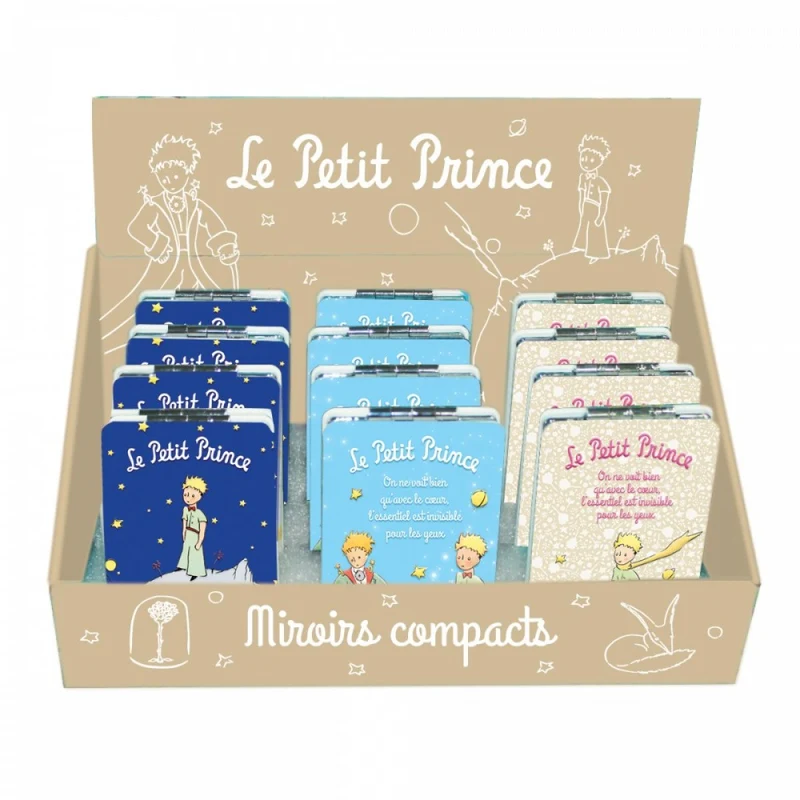 Enesco Specchietto Il Piccolo Principe in Metallo Blu