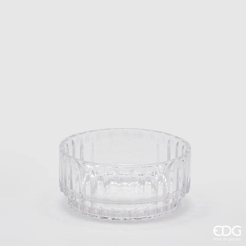 EDG Enzo De Gasperi Ciotola Righe in Vetro D15 cm