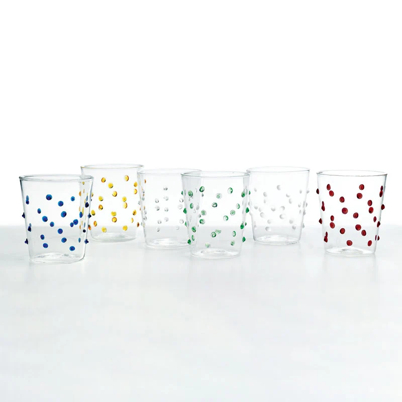 Zafferano Set 6 Bicchieri Tumbler Party Assortiti 45 cl