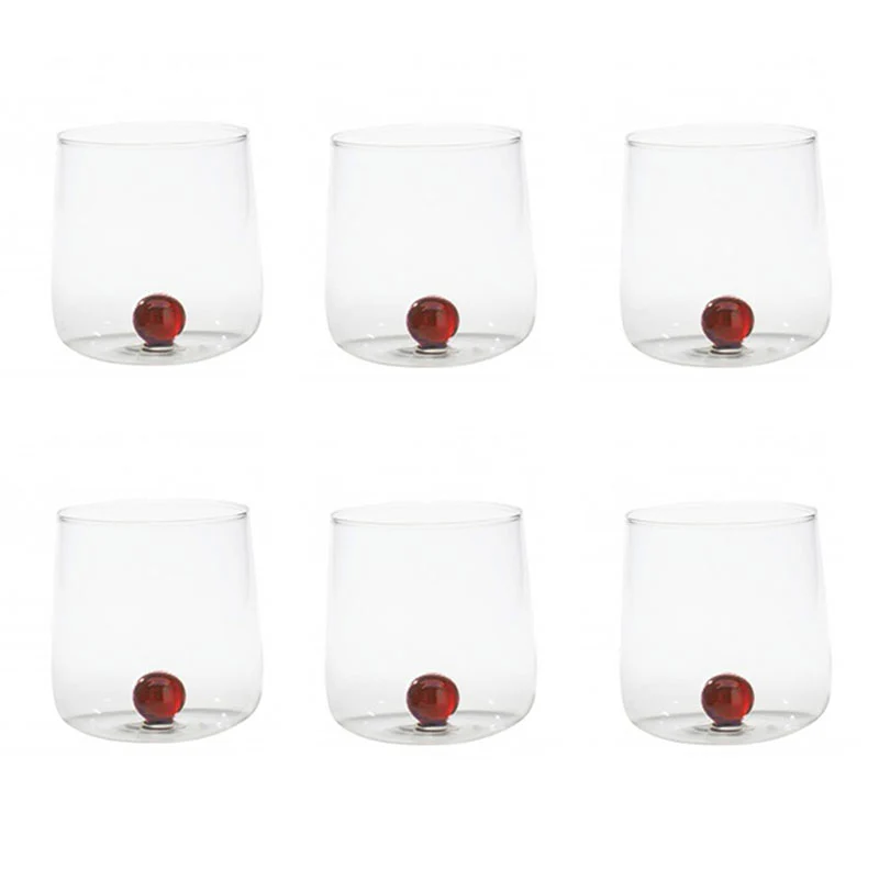 Zafferano Set 6 Bicchieri Tumbler Bilia Ambra 44 cl