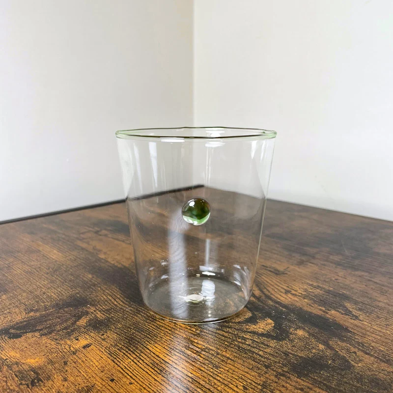 Zafferano Set 6 Bicchieri Melting Pot Borosilicato Verde e Ambra 44 cl