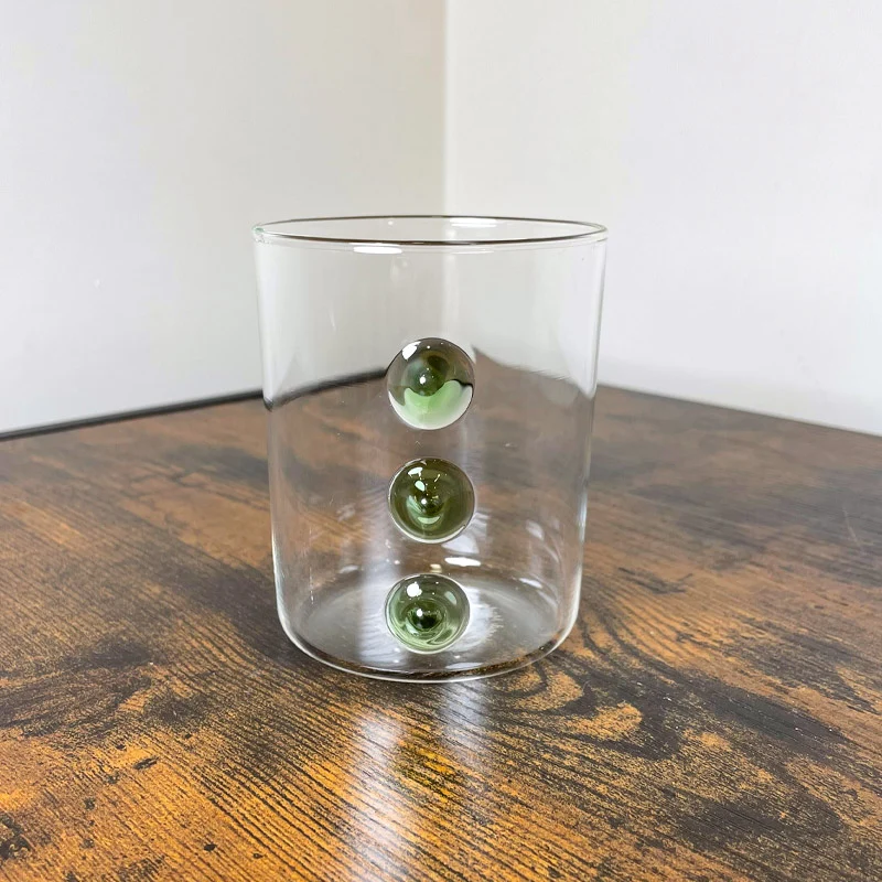 Zafferano Set 6 Bicchieri Melting Pot Borosilicato Verde e Ambra 44 cl
